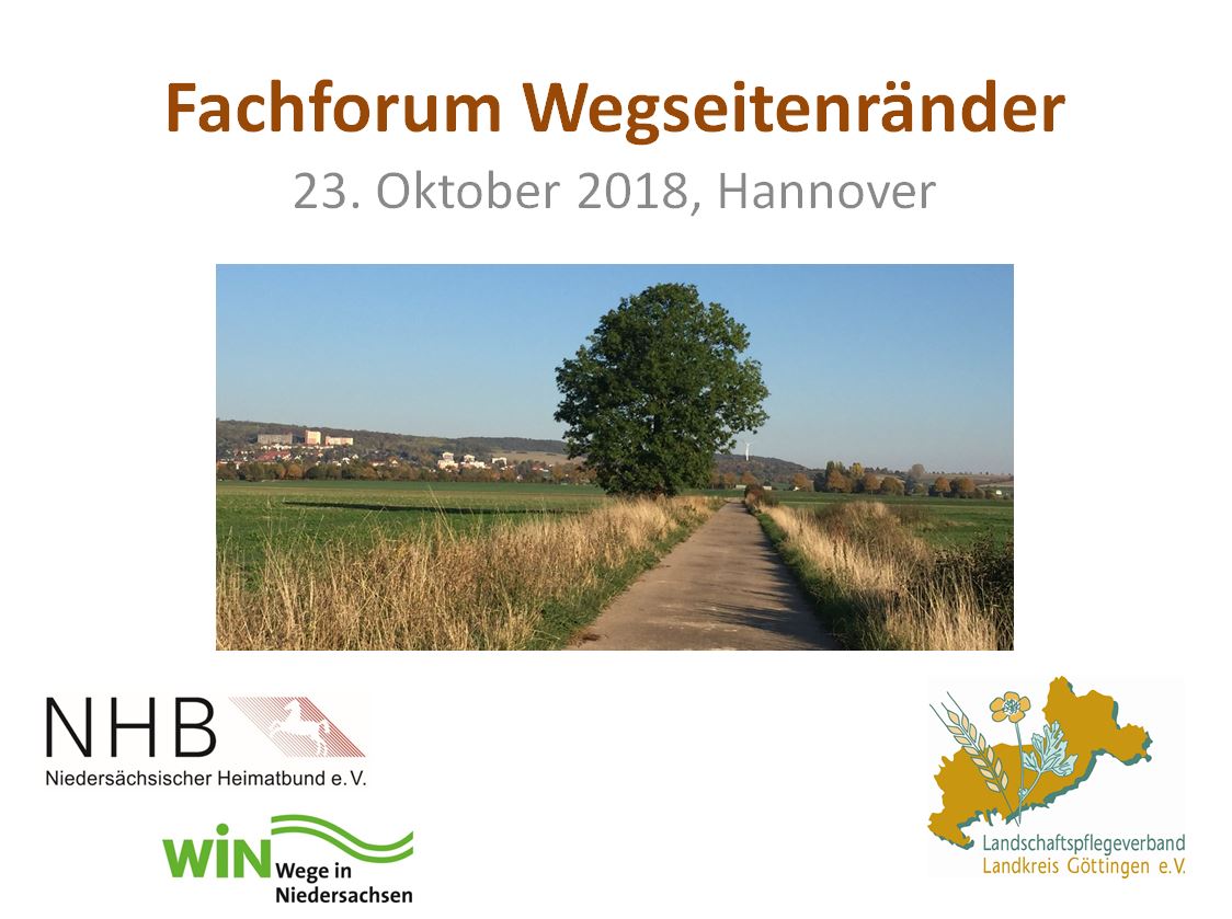 Fachforum Wegeseitenränder am 23.10.2018 in Hannover